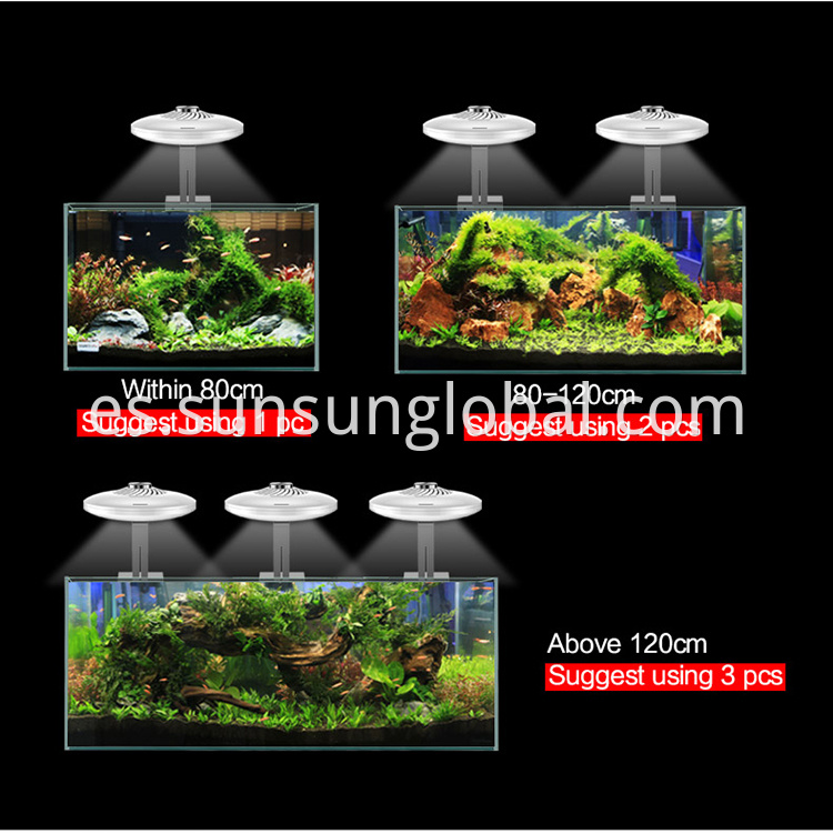 Sunsun Planta Inteligente Sunrise y Sunset App Control LED LED de peces de acuario LED